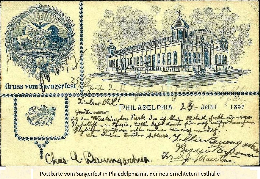historische Postkarte vom Sänderfest 1897